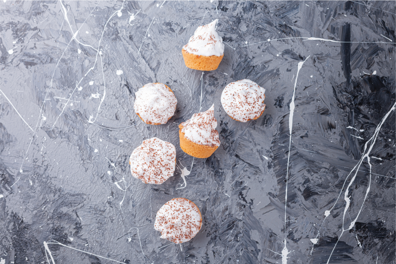 Originele placemat heerlijke mini cupcakes - TenStickers