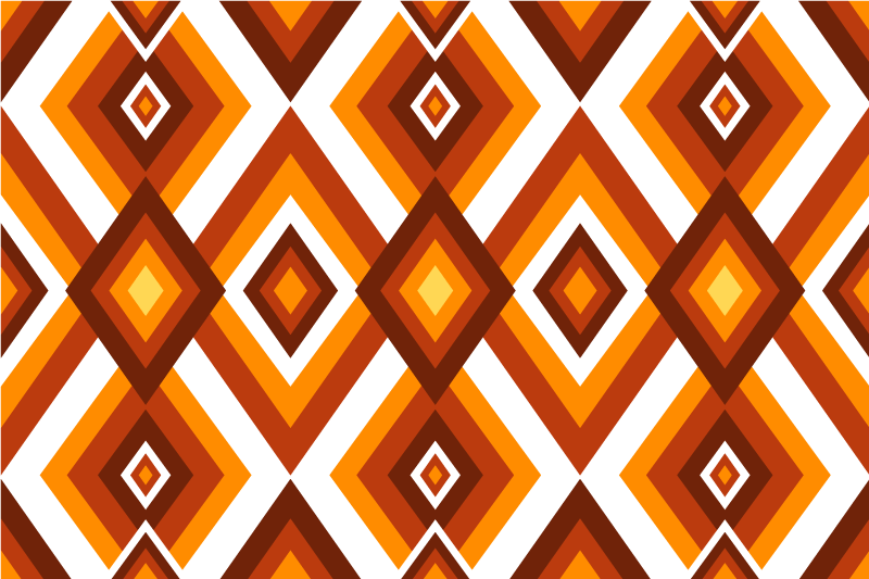 Originele placemat geometrisch diamantenpatroon - TenStickers