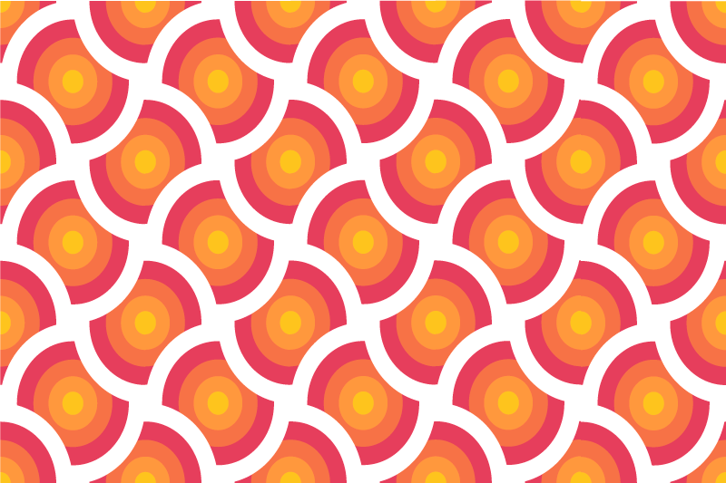 Originele placemat kleurrijke patroonoppervlak - TenStickers
