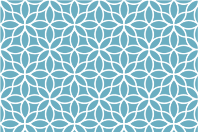 Houten placemat met geometrisch bloemmotief - TenStickers