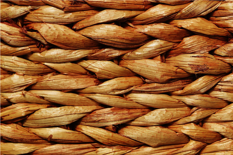 Houten placemat gevlochten natuurlijk mat - TenStickers