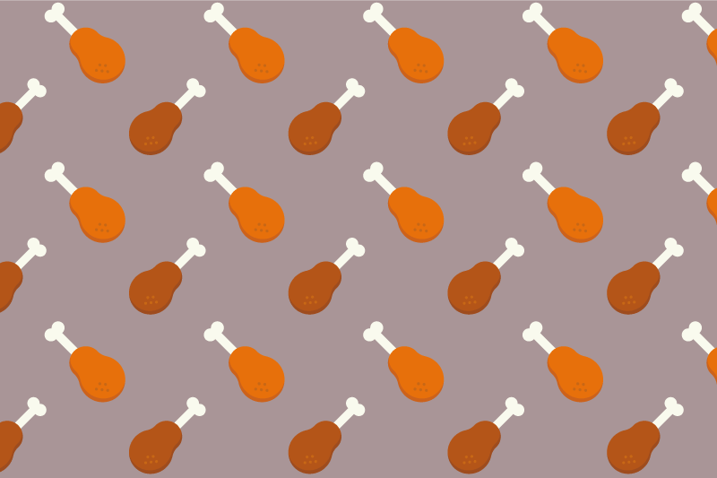 Originele placemat met kippenpoot patroon - TenStickers