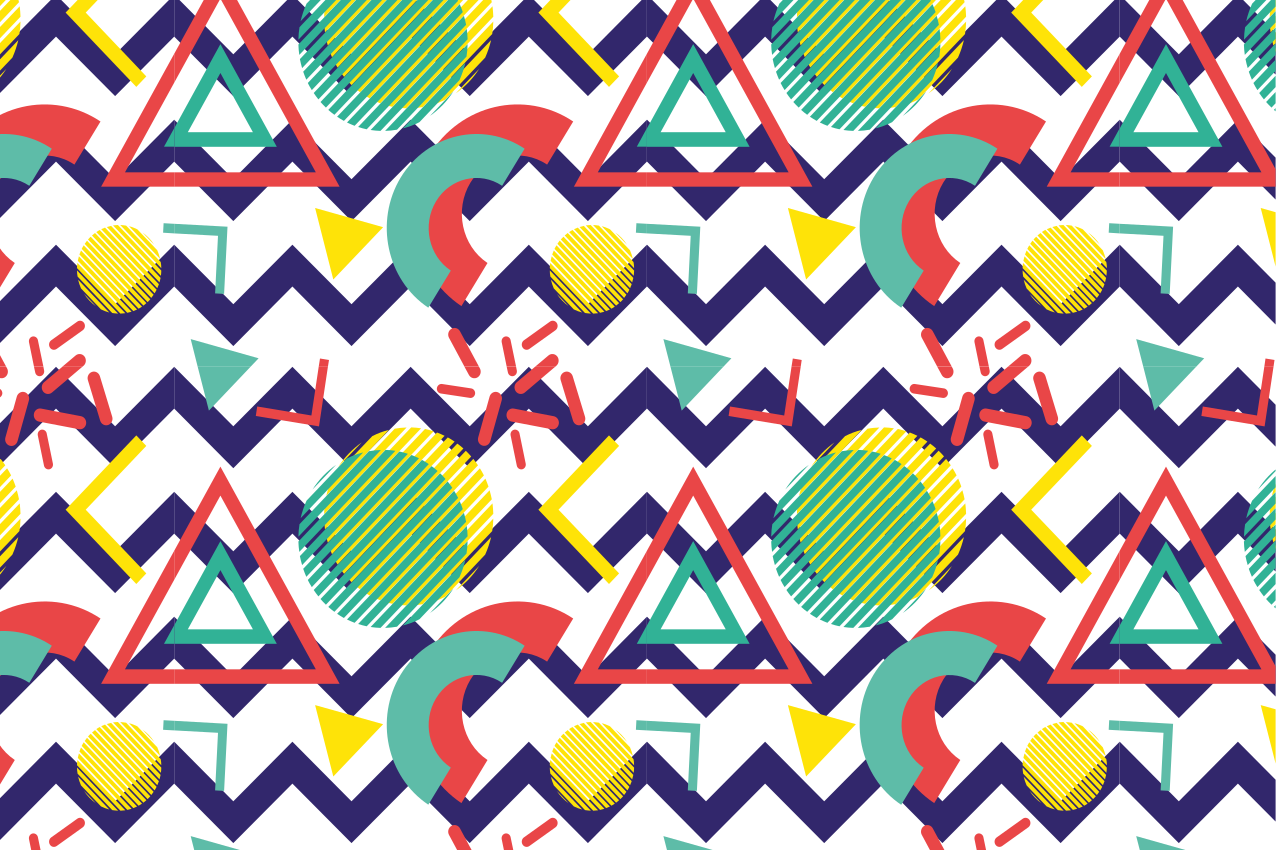 Geometrie patroon ontwerp moderne placema - TenStickers