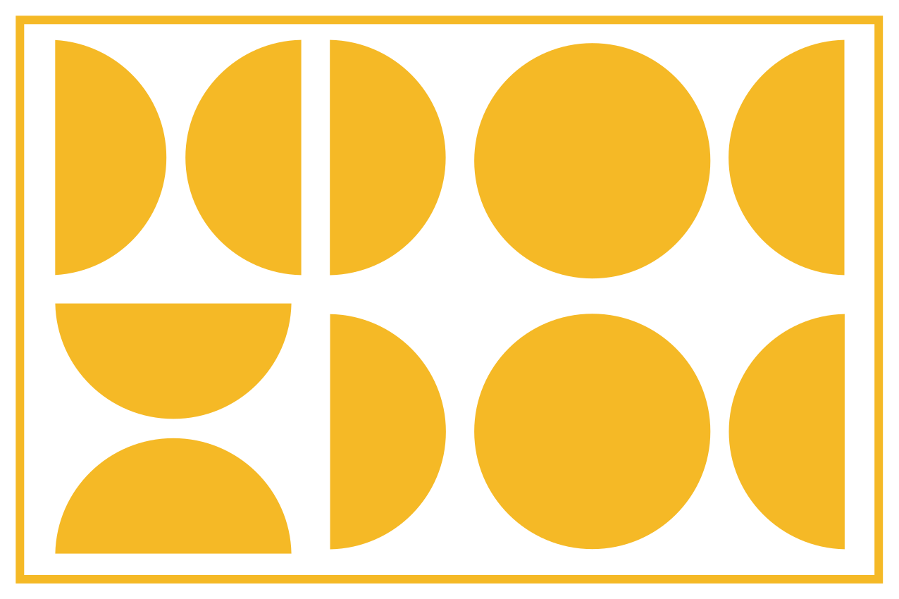 Moderne placema geometrische gele vorm - TenStickers