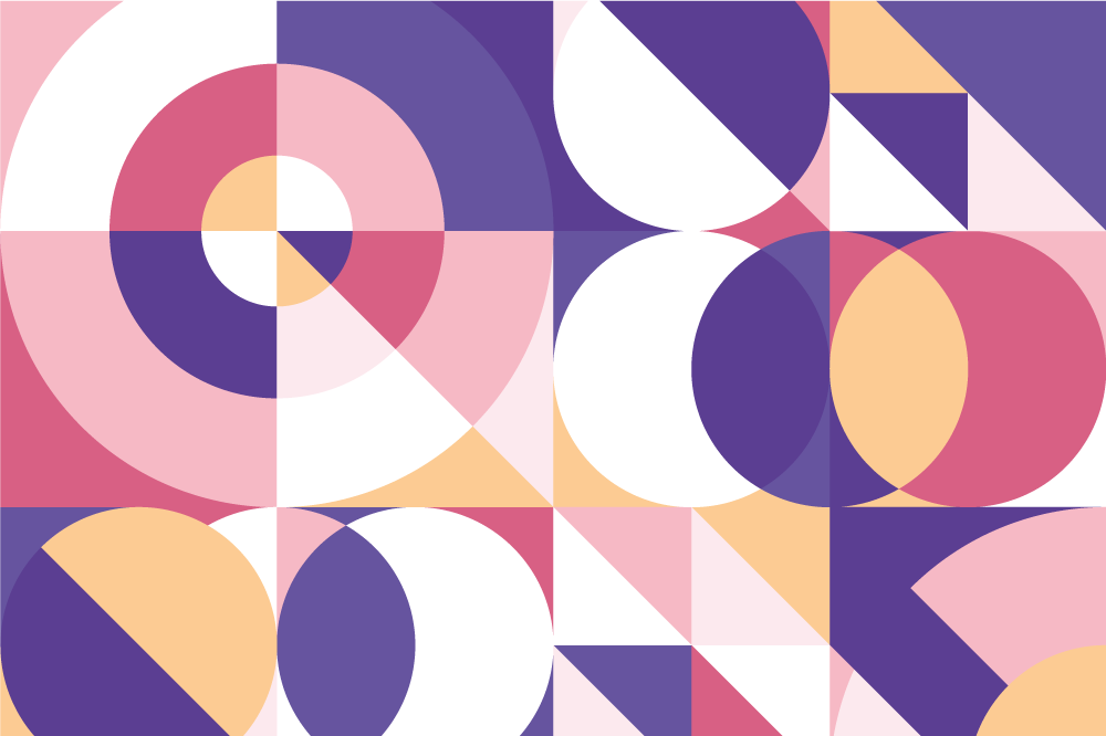 Moderne placema geometrische kleurindeling - TenStickers