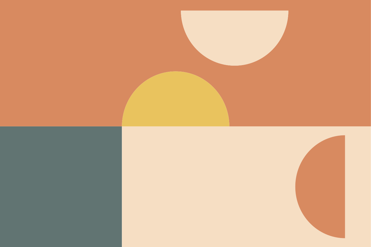 Moderne placema kleurrijke geometrische vormen - TenStickers