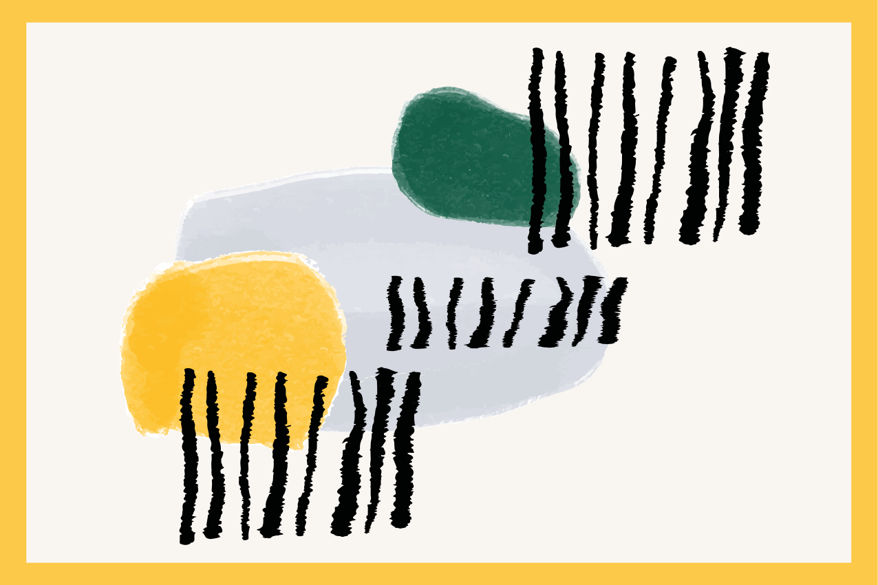 Moderne placemat met levendige geometrische vormen - TenStickers