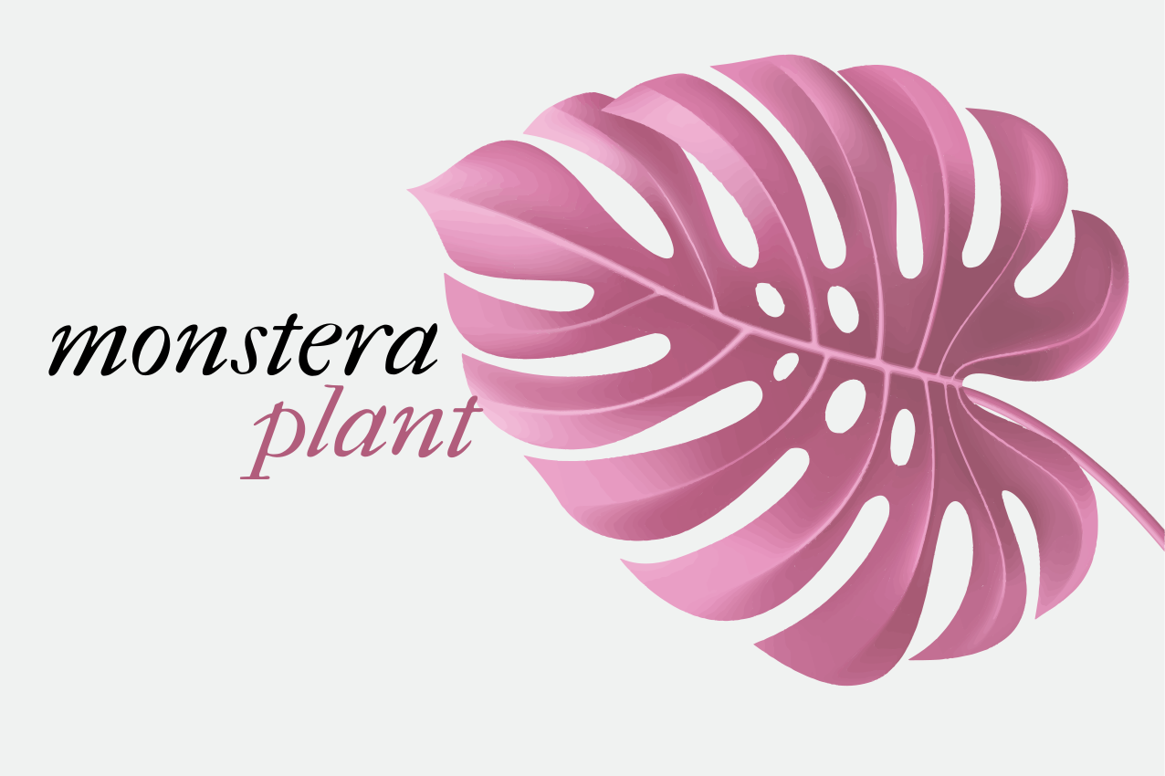 Originele placemat monstera blad motief - TenStickers