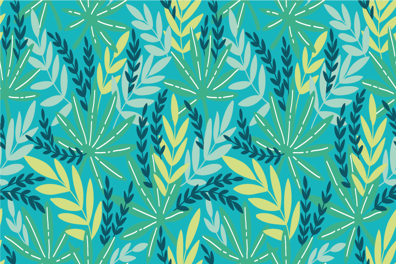 Originele placemat met weelderig botanisch patroon - TenStickers
