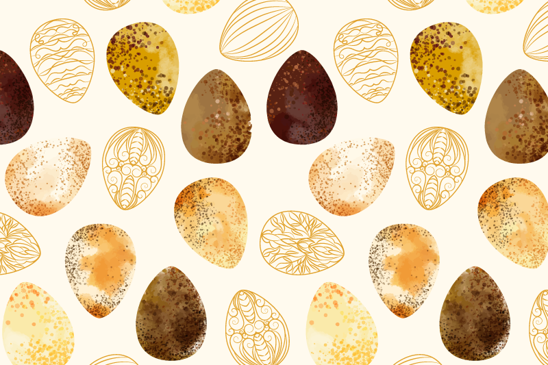Originele placemat met elegant eimotief - TenStickers