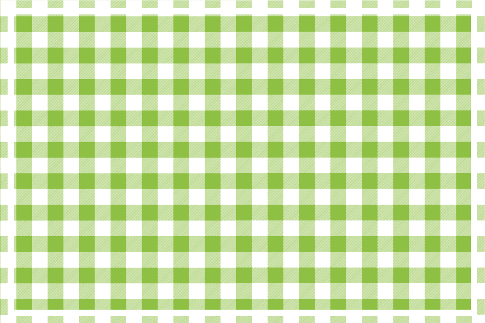 Houten placemat groen geruit patroon - TenStickers