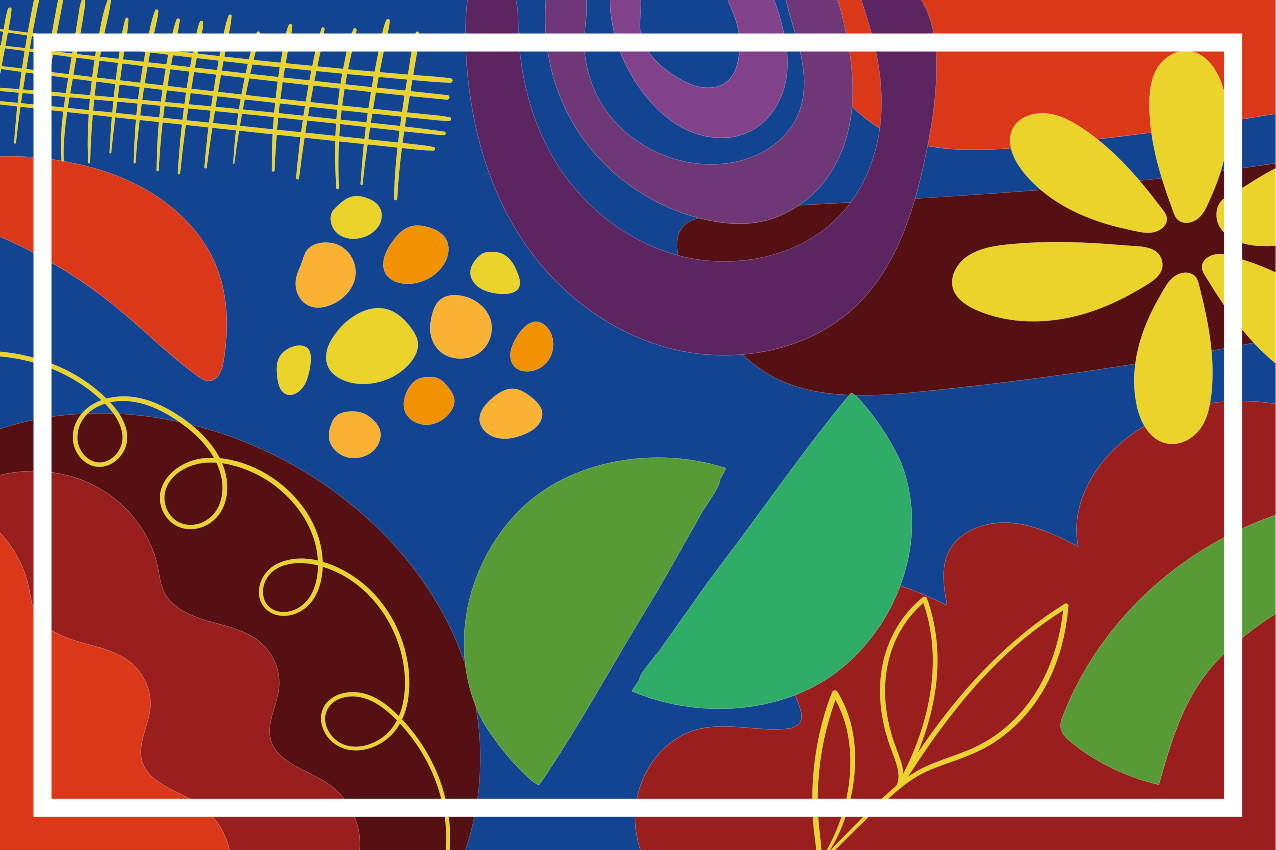 Originele placemat met opvallende geometrische motieven - TenStickers