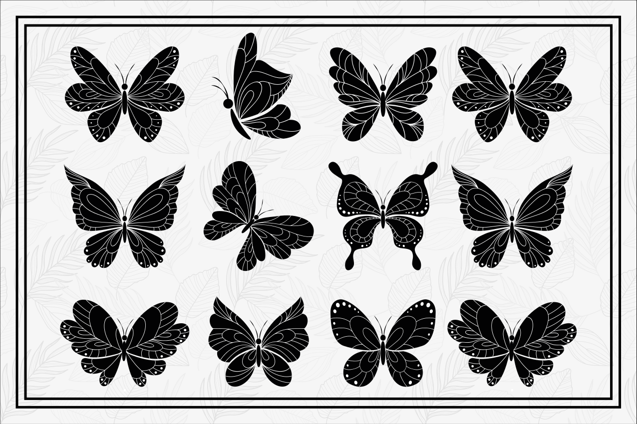 Originele placemat vlinderpatronen collectie - TenStickers