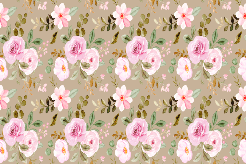 Originele placemat botanisch motief arrangement - TenStickers