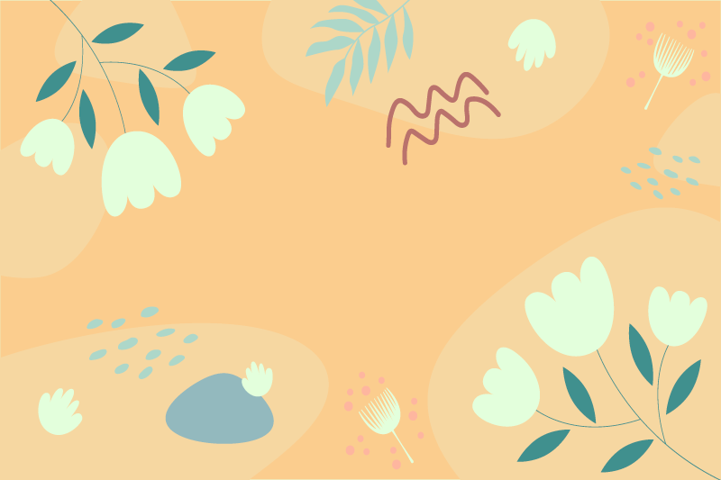 Originele placemat abstract bloemenpatroon - TenStickers