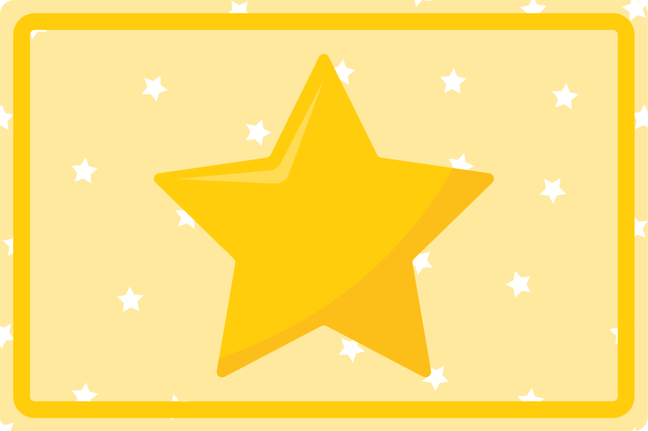 Kinder placemat kleurrijke stervorm - TenStickers