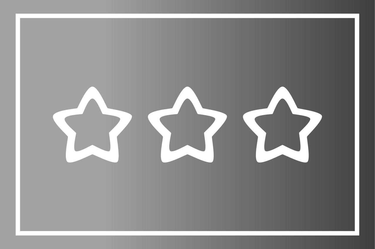 Moderne placema sterrenbeoordeling weergave - TenStickers