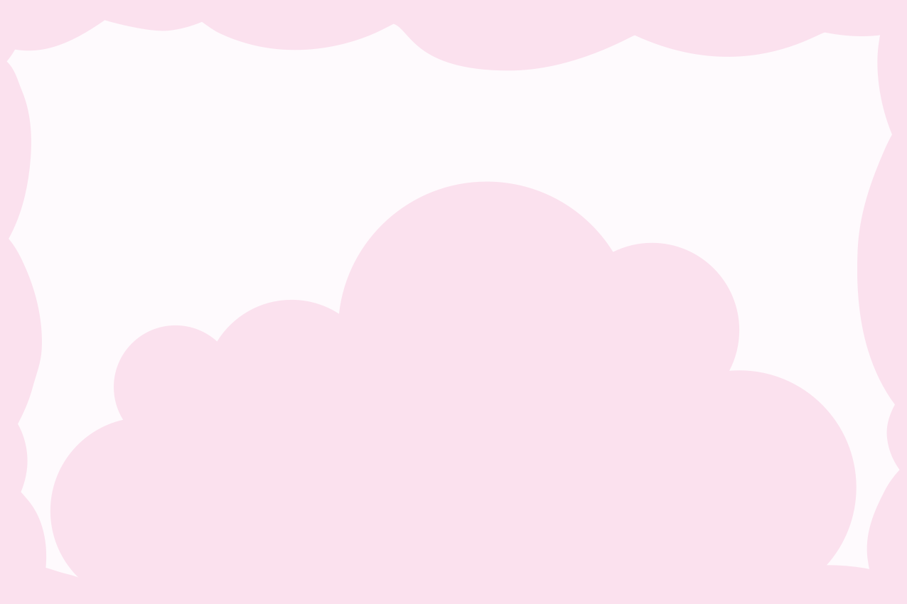Kinder placemat met wolken thema achtergrond - TenStickers