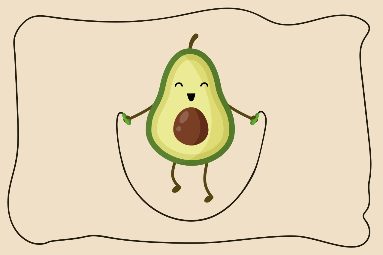 Kinder placemat blije avocado trui - TenStickers