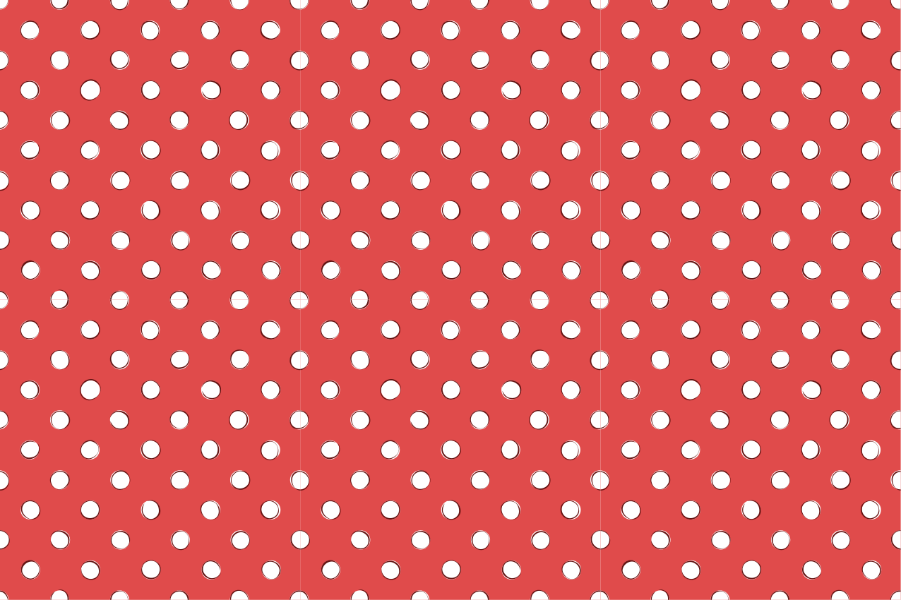 Originele placemat met stippenmotief - TenStickers