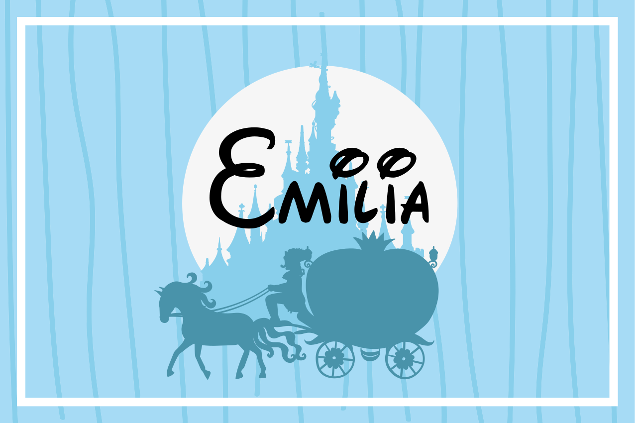 Kinder placemat paardenkoets - TenStickers