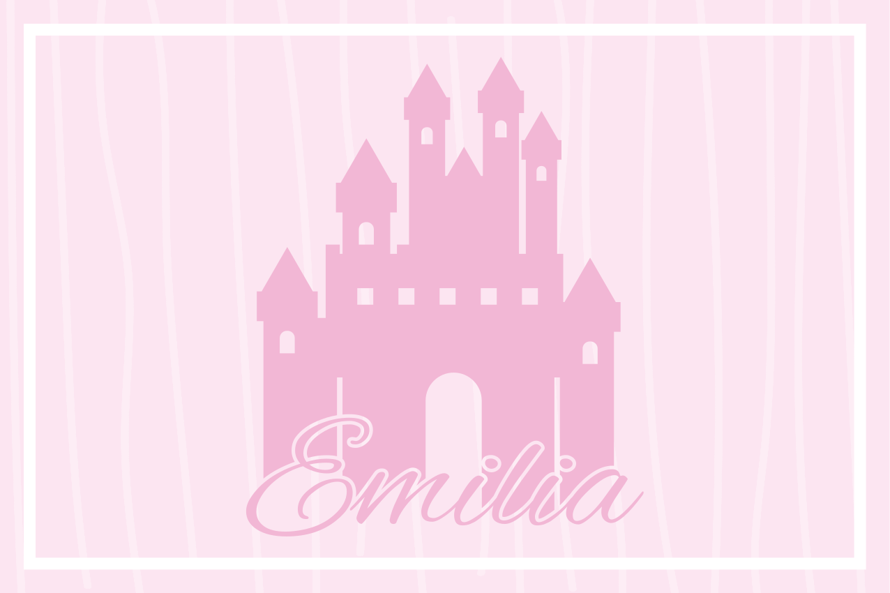 Kinder placemat met kasteelthema ontwerp - TenStickers