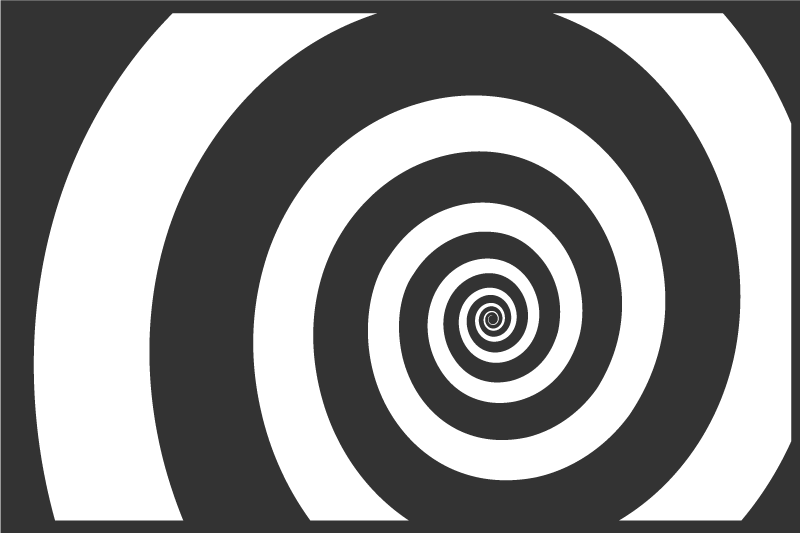 Houten placemat met spiraal optisch effect - TenStickers