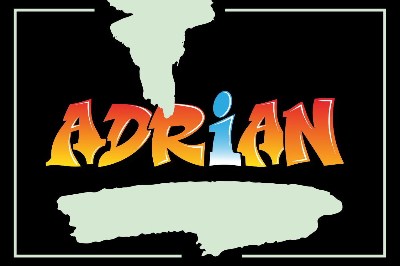 Placemat met naam De graffitiletter van u naam - TenStickers