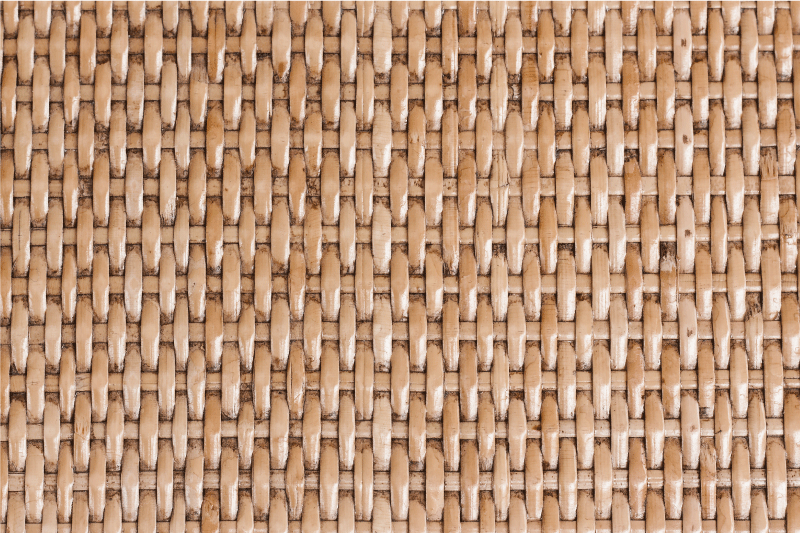 Houten placemat geweven textuur oppervlak - TenStickers