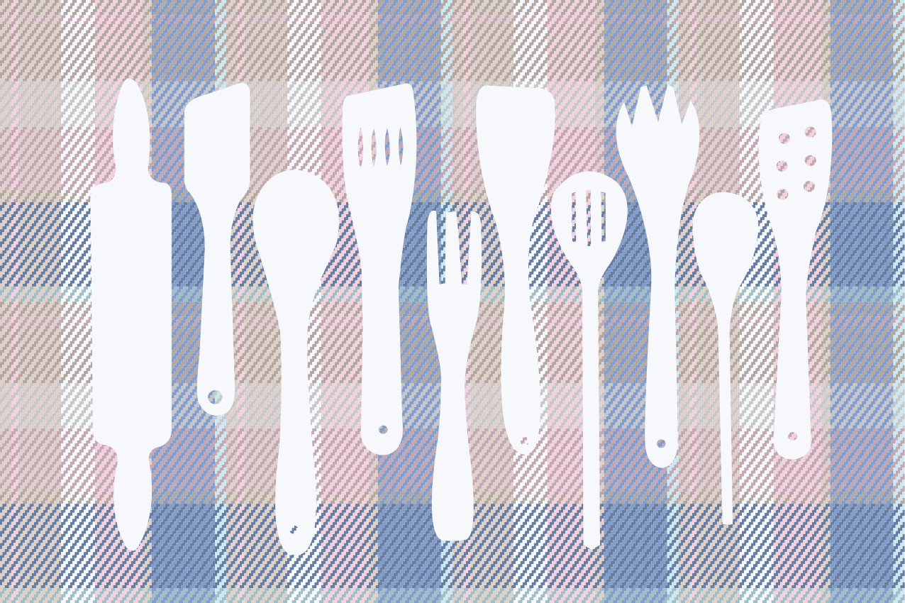 Moderne placemat met geruit tafeloppervlak - TenStickers