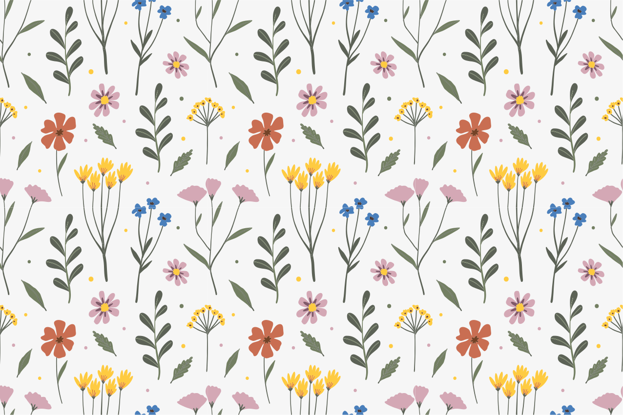 Originele placemat met bloemmotief kenmerken - TenStickers