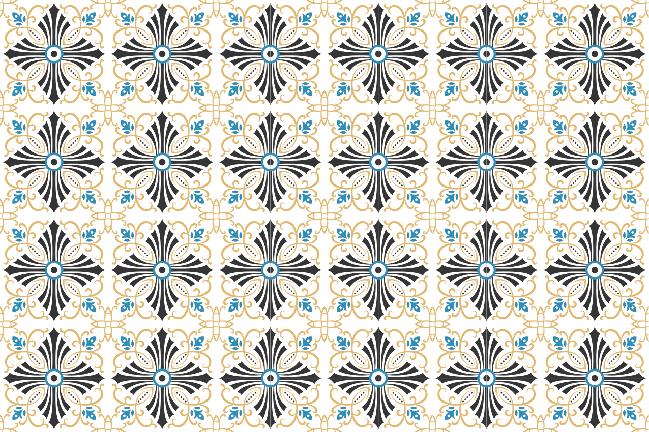 Originele placemat vibrant scharlaken kom - TenStickers