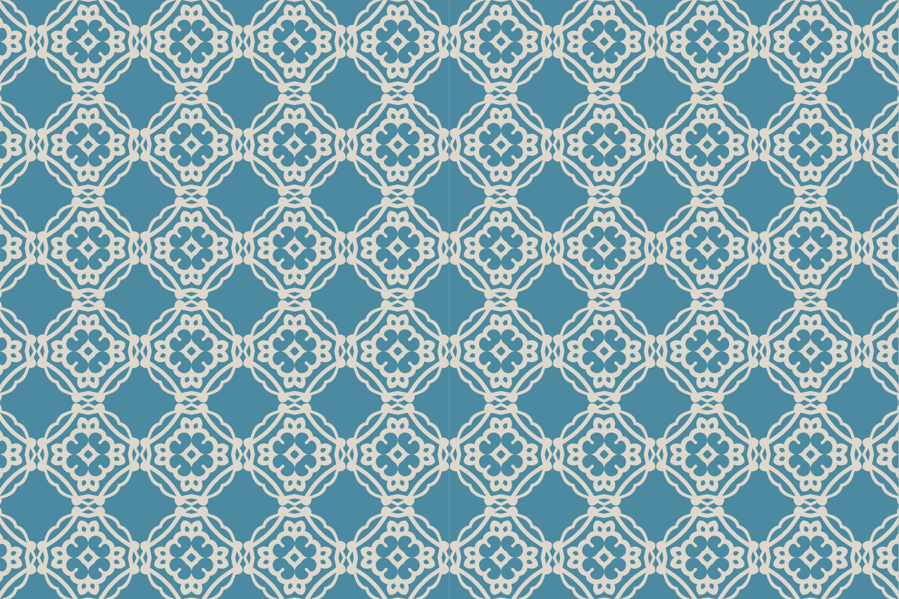 Houten placemat met ingewikkeld patroon overlay - TenStickers