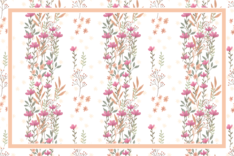 Originele placemat elegante botanische samenstelling - TenStickers