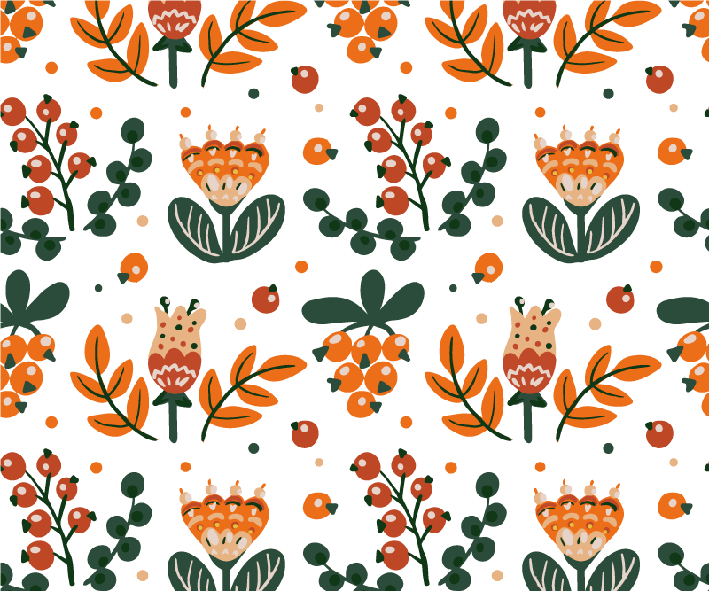 Originele placemat botanische arrangements met bladeren - TenStickers