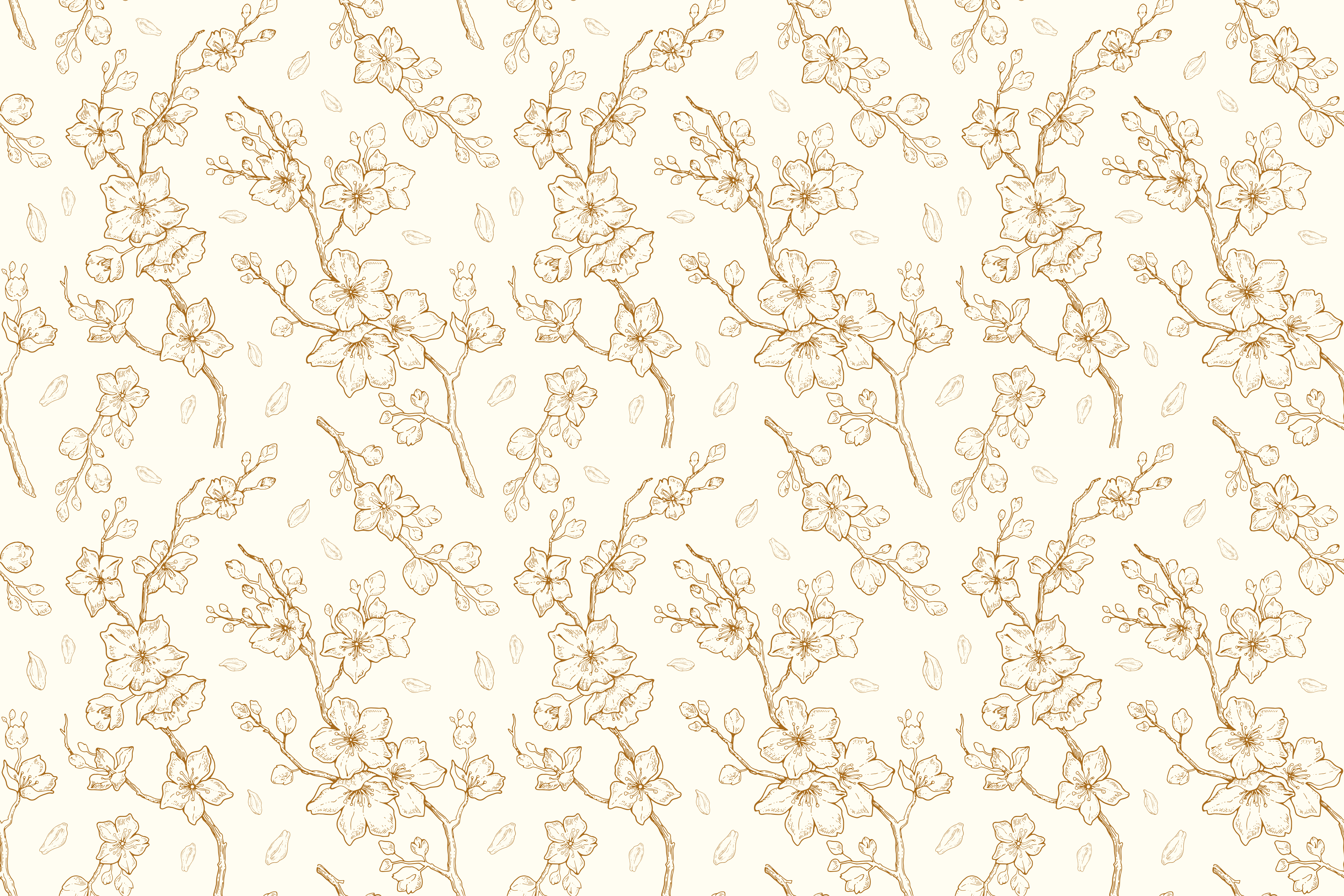 Houten placemat met florale motieven elegantie - TenStickers