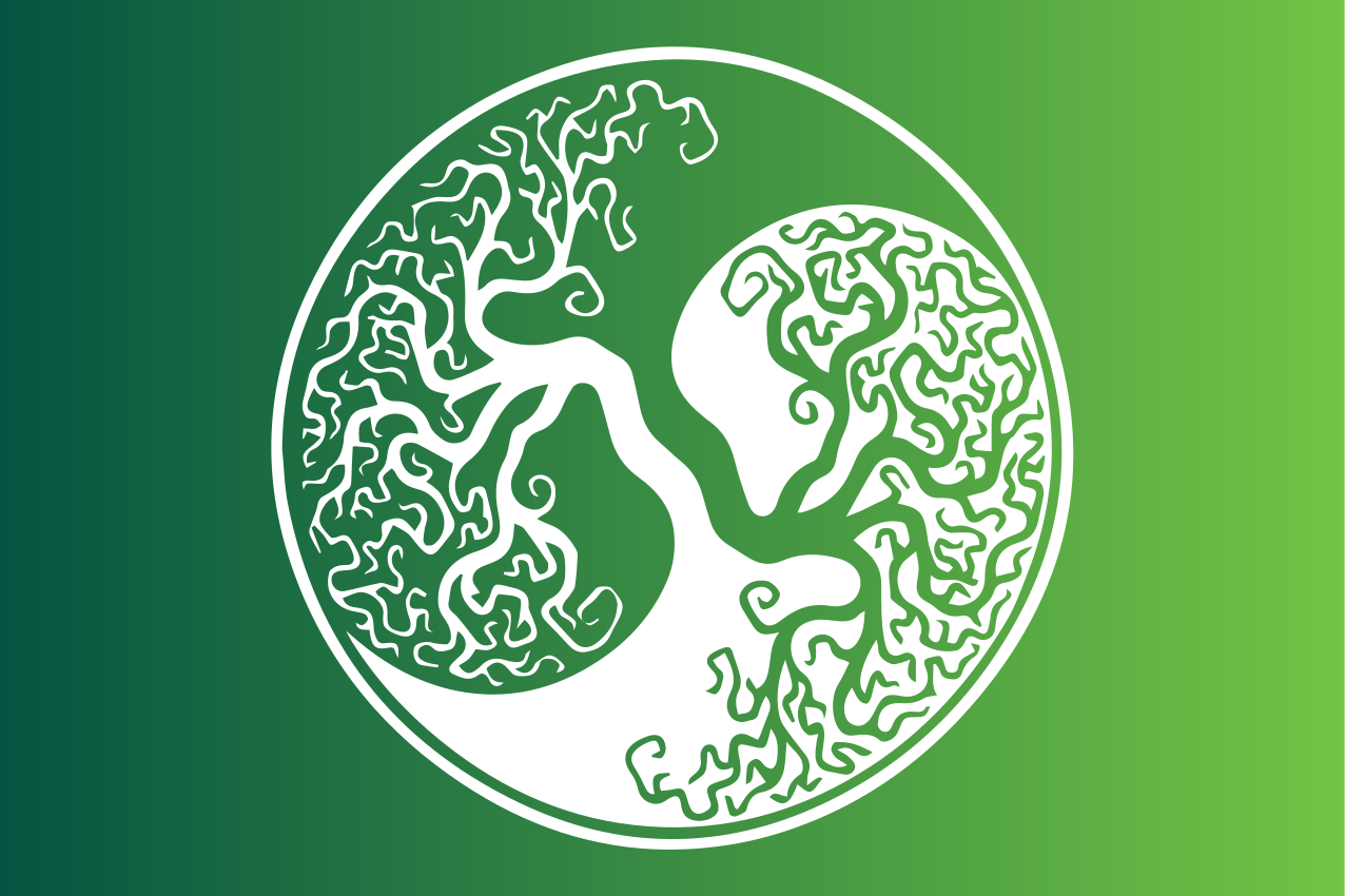 Moderne placema met takkenembleem - TenStickers