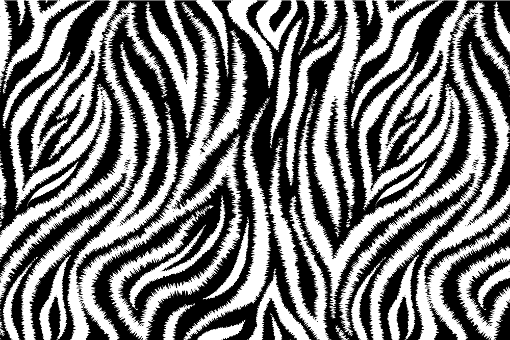 Houten placemat met zebrapatroon motief - TenStickers