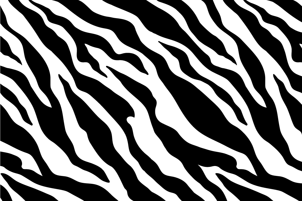 Houten placemat met zebra streep patroon - TenStickers