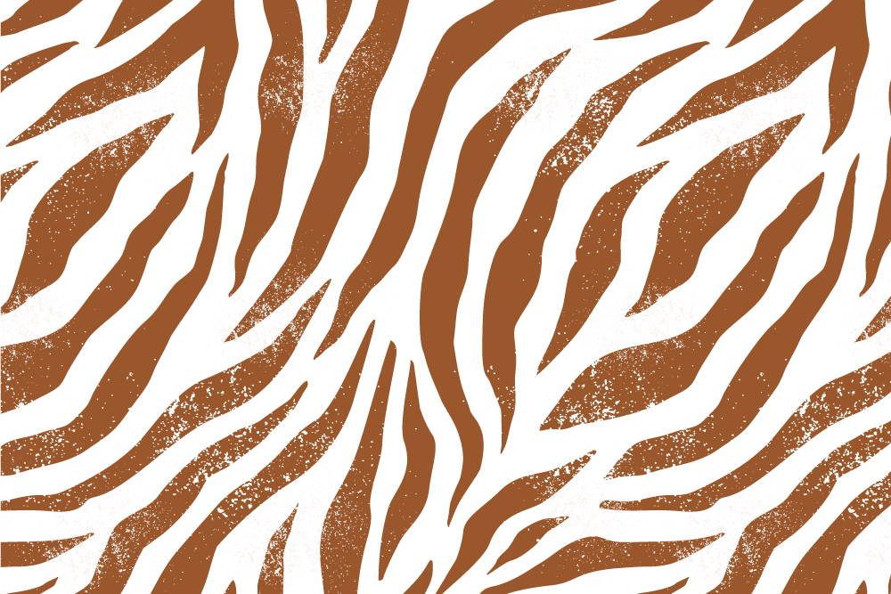 Houten placemat met zebra patroon - TenStickers