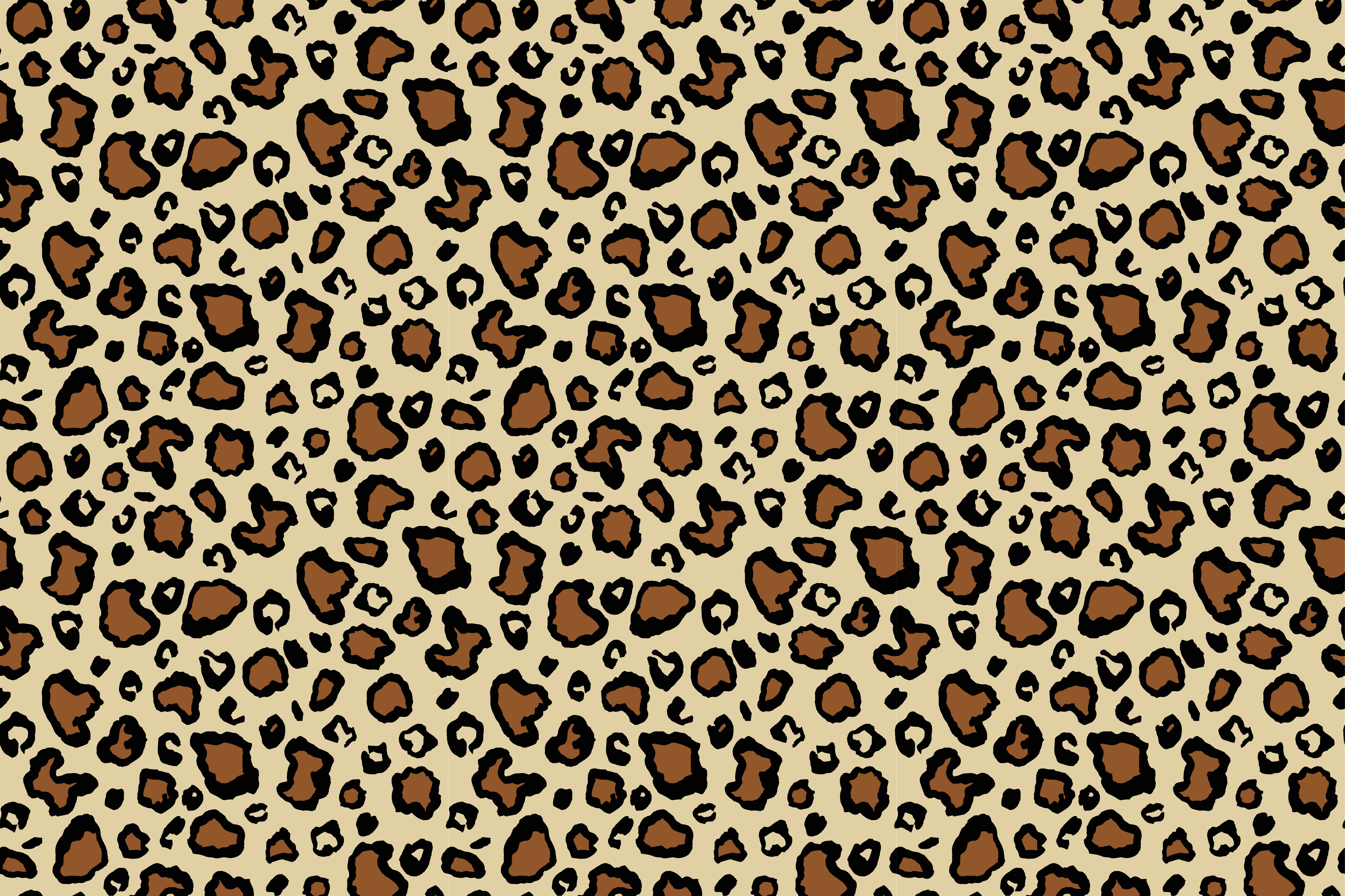 Houten placemat met luipaardprint motief - TenStickers