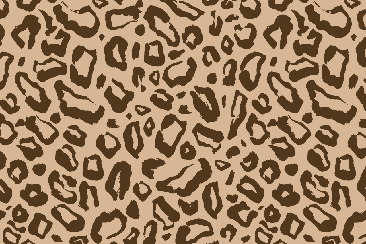 Houten placemat in luipaardprint stijl - TenStickers