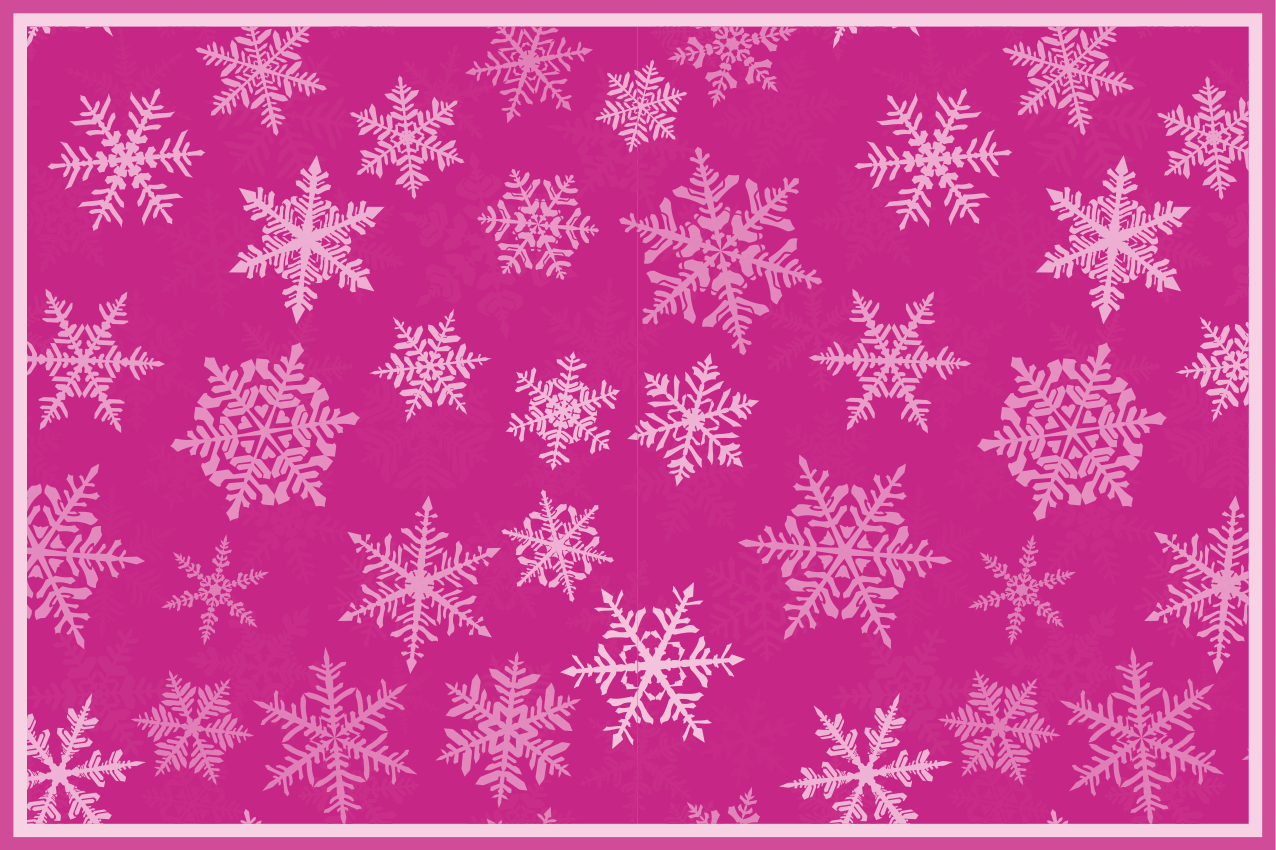Kerstmis placemat met sneeuwvlok textuur afwerking - TenStickers