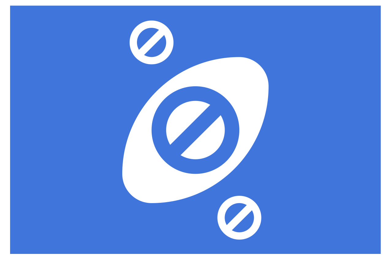 Moderne placemat minimalistisch blauw accent - TenStickers