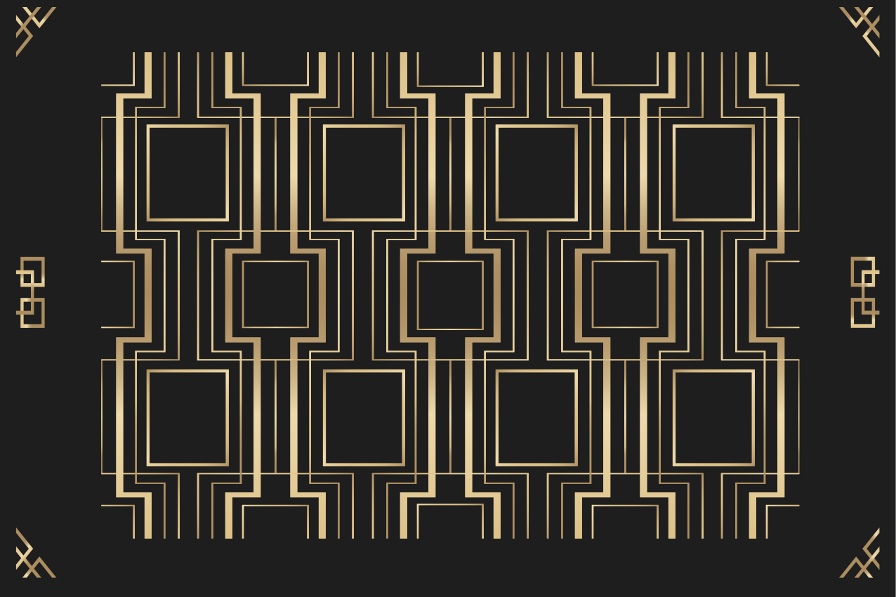 Moderne placema geometrisch zwart concept - TenStickers
