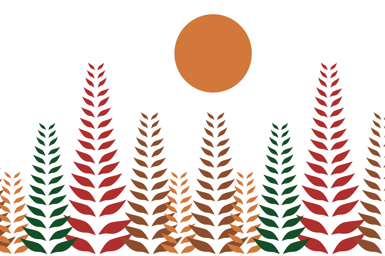 Moderne placemat met stijlvol bladmotief - TenStickers