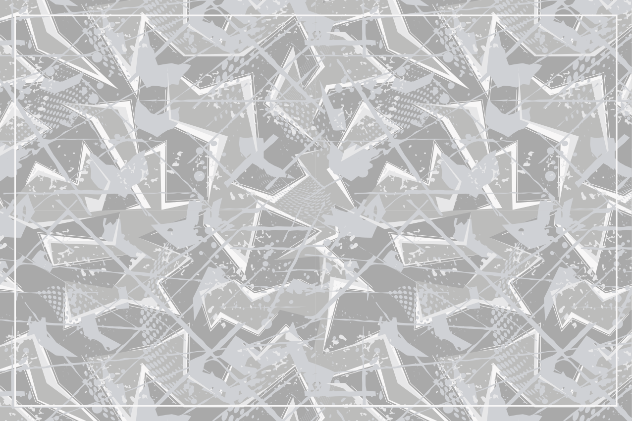 Houten placemat abstracte geometrische vormen - TenStickers