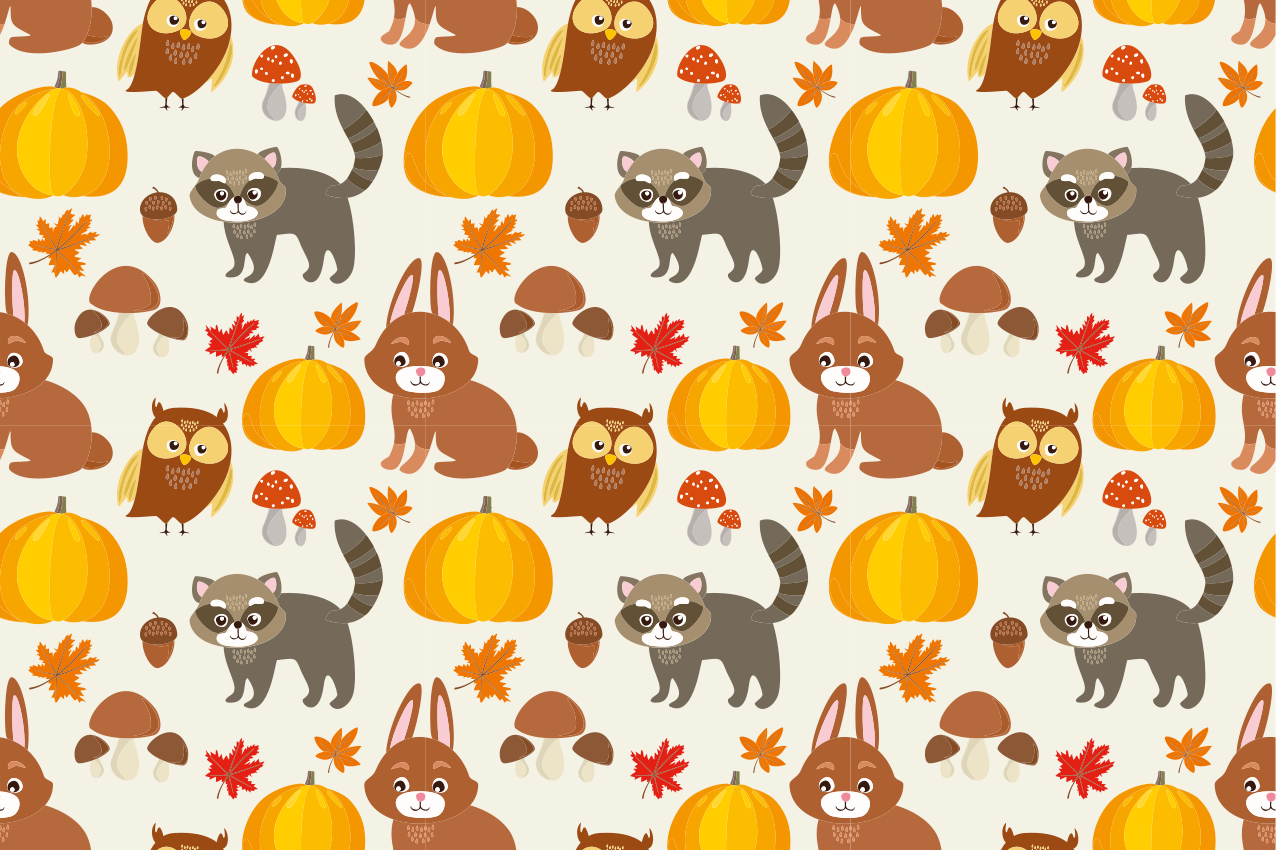 Kinder placemat schattige dierenmaatjes - TenStickers
