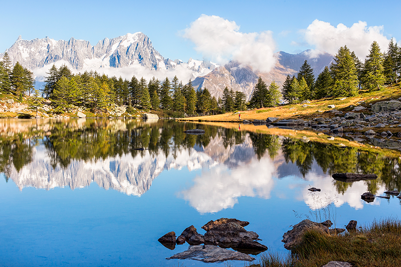 Moderne placema schilderachtig berglandschap - TenStickers