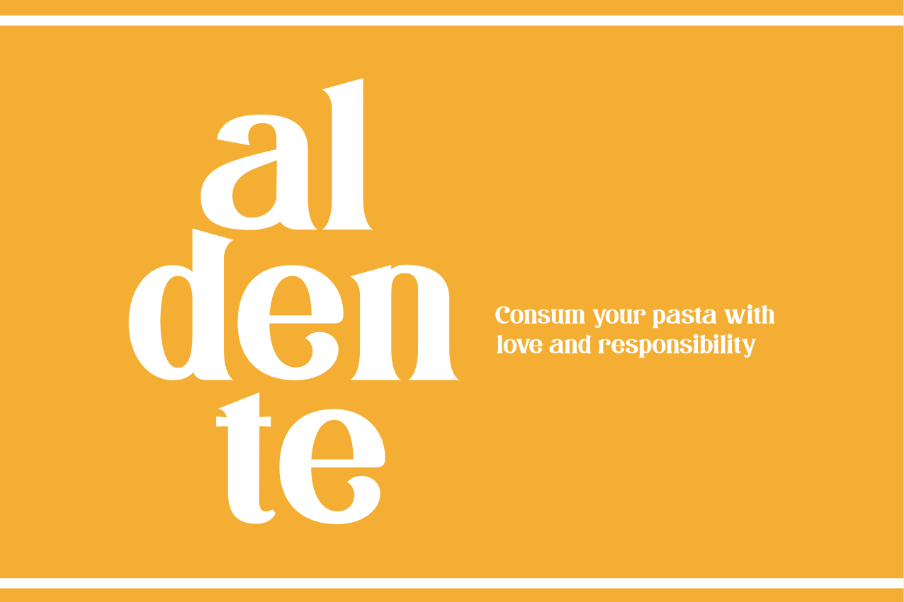Placemat met tekst aldente kookherinnering - TenStickers